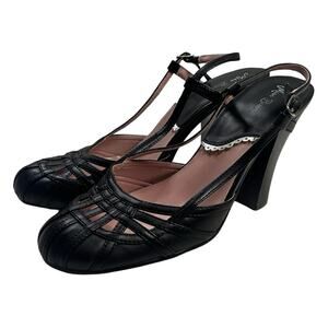 Y2k sling back heels by miss bisou sz 9 00s / 90s vintage
